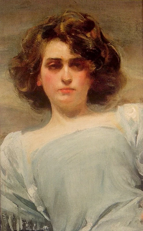 Ramon Casas - Giulia in blu